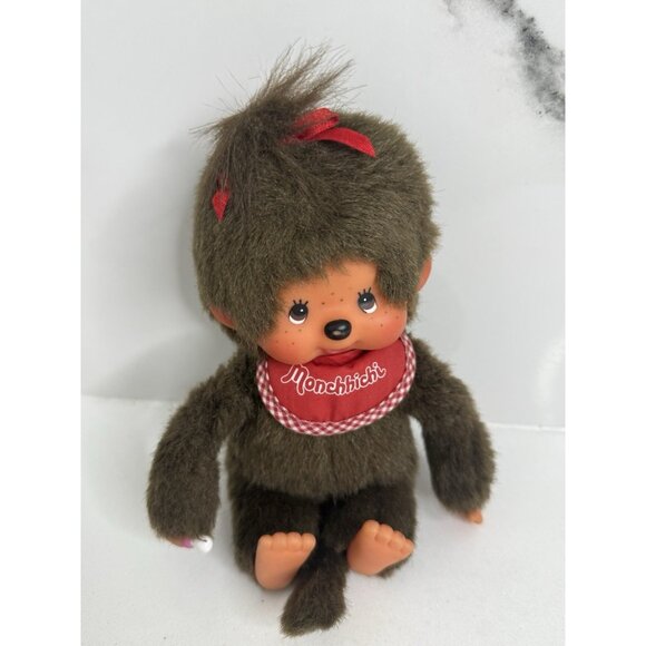 Sekiguchi Other - Sekiguchi Japan Monchhichi 251094 Premium Standard S Brown Girl Plush Doll 8"